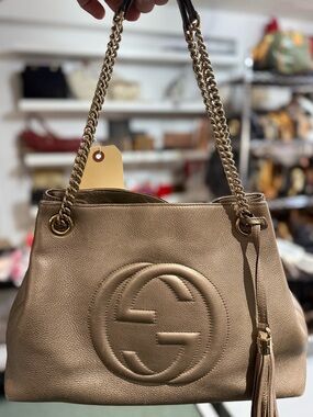 GUCCI METALLIC TOTE